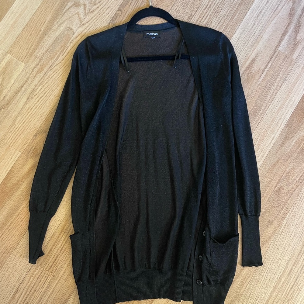 BEBE Shimmer Cardigan